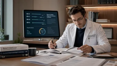 Illustration représentant la mise à jour des critères diagnostiques Rome V pour le SII